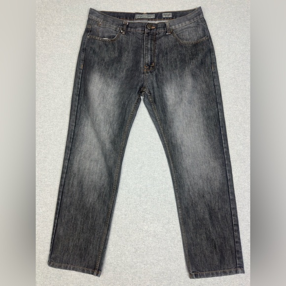 Paper Denim Cloth Jean Men 36 Black Denim PD&C 36x30 Slim Straight Slim Straight - Picture 1 of 10